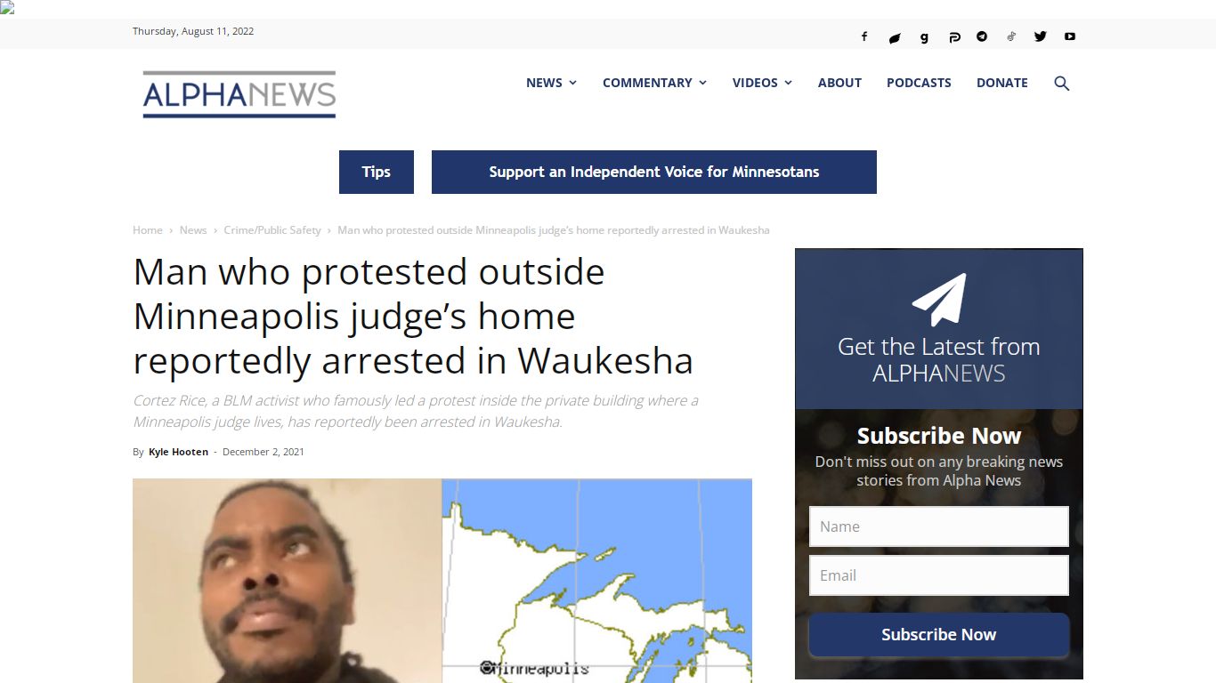 Man who protested outside Minneapolis judge's home ...